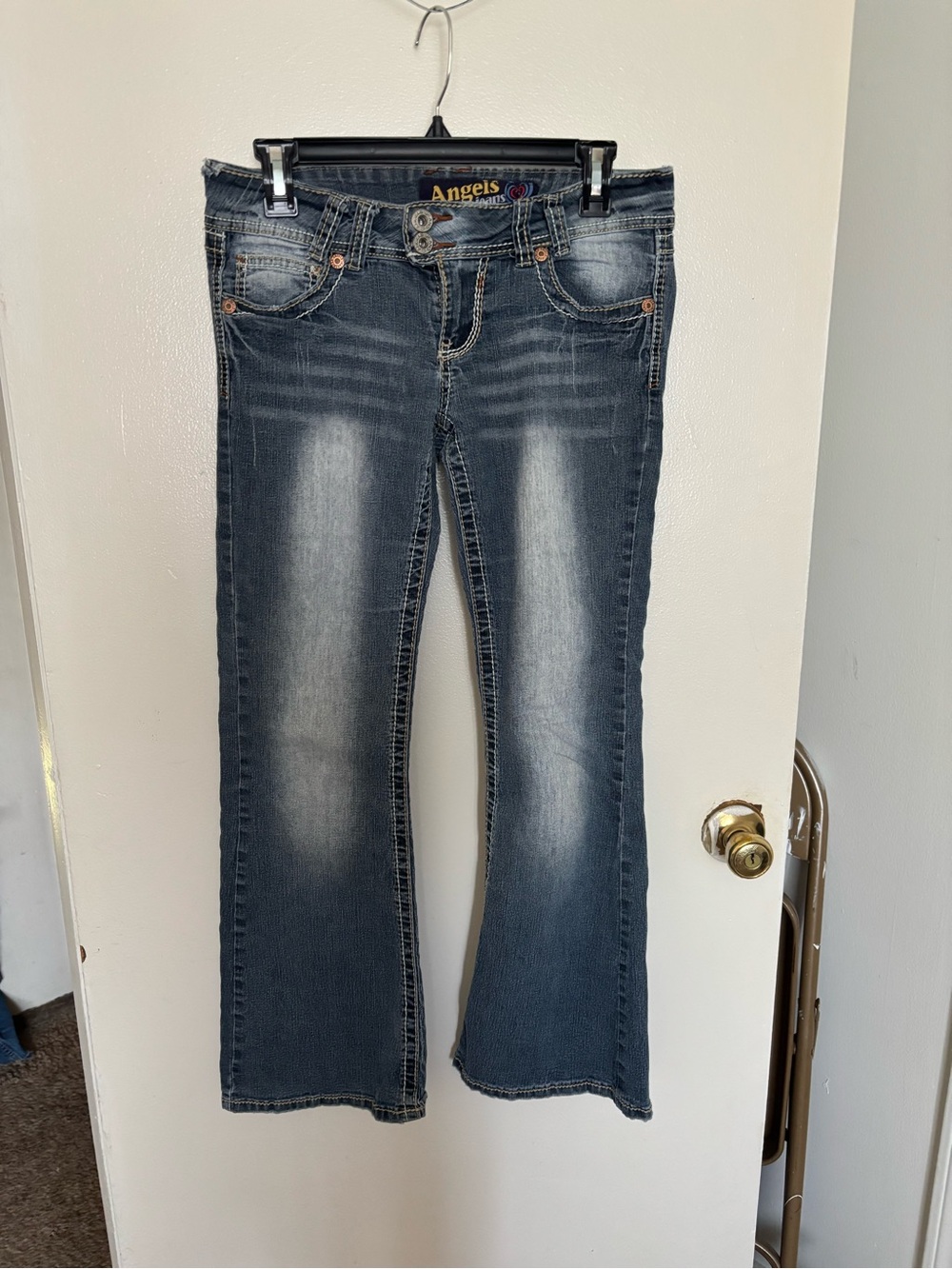 Angels Denim Women's Faded dark blue Bootcut Jeans